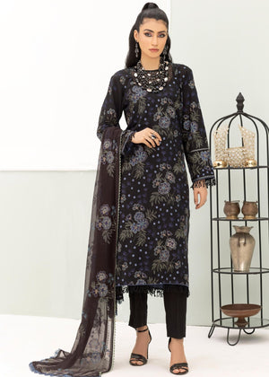 Sarang S-30 : Embroidered Slub Karandi 3PC - Kleren