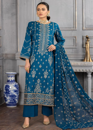 Dastak DK-36 : Stitched Embroidered Lawn 3pc - Kleren