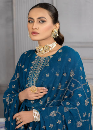 Dastak DK-36 : Stitched Embroidered Lawn 3pc - Kleren