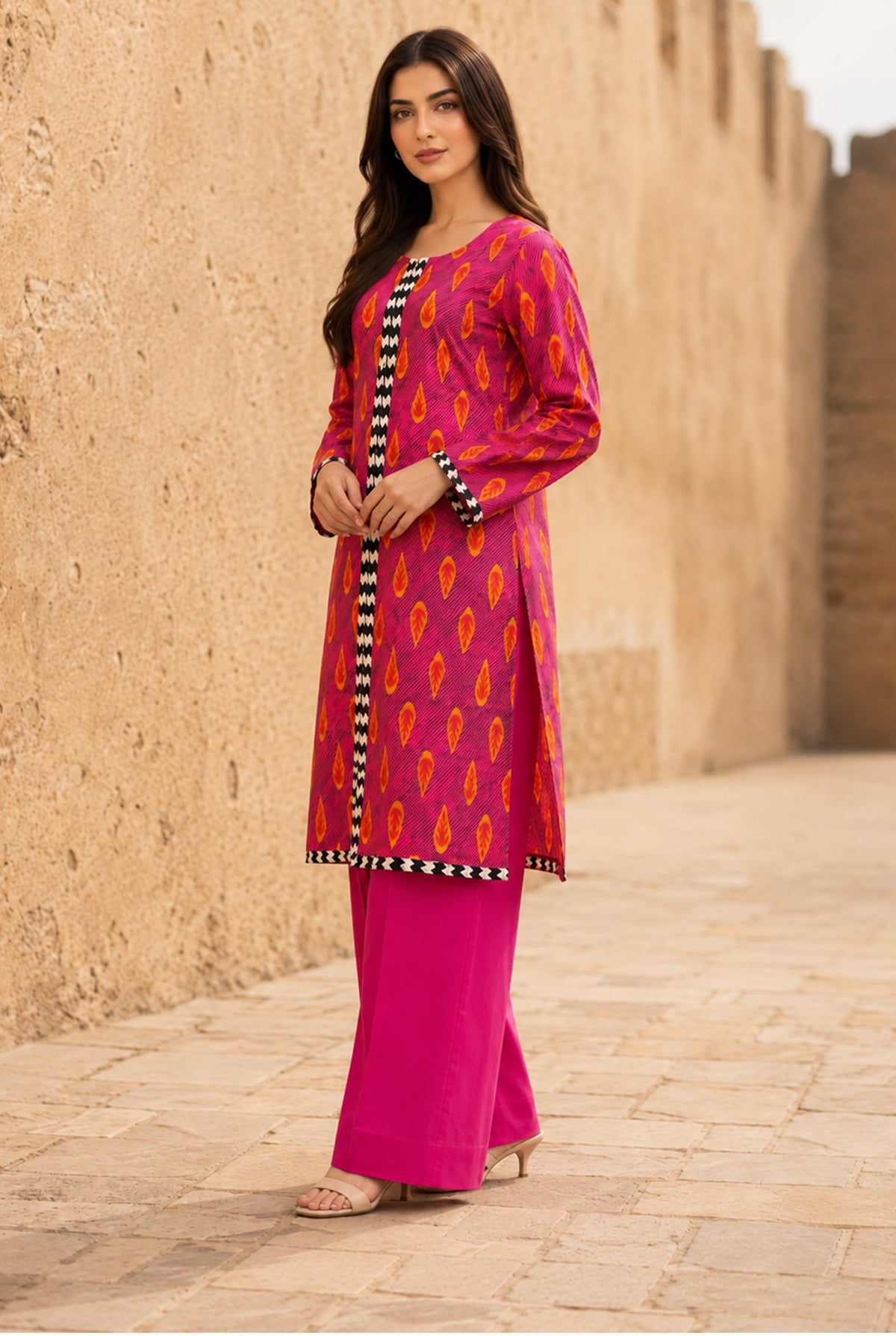 Aroma A-54 : Printed Lawn 2 Piece