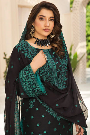 Dastak DK-43 : Embroidered Lawn 3pc - Kleren