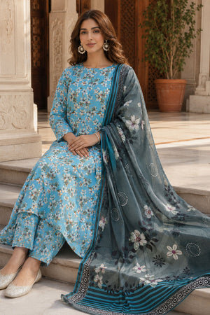 Farda F-40 : Digital Printed Doria Lawn 3 Piece