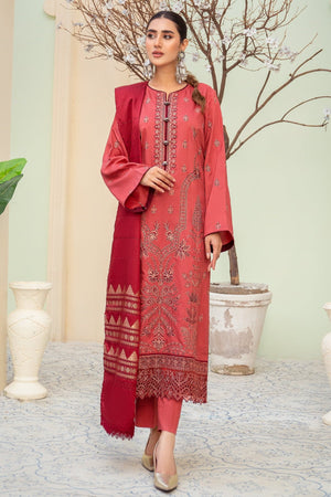 Imroz I-19 : Embroidered Viscose 3PC - Kleren