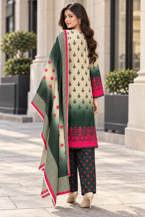 Mehr-O-Maah M-30 digital printed khaddar 3 piece suit