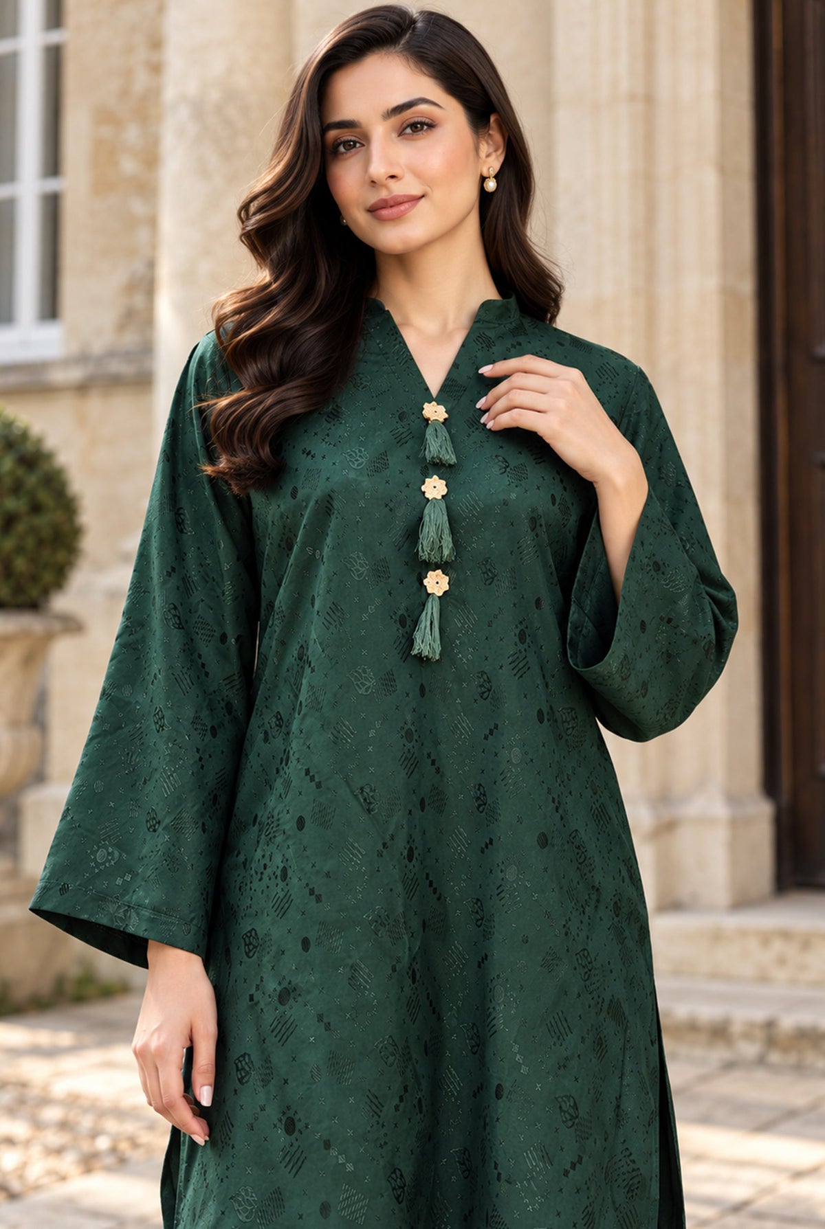 NOVA NV-13 stitched dyed jacquard viscose 2 piece suit