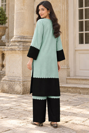 NOVA NV-02 stitched dyed khaddar 2 piece suit