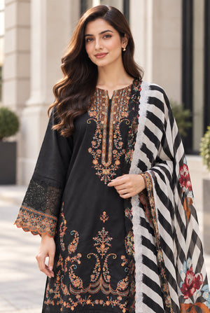 Sarang S-40 embroidered karandi 3 piece suit