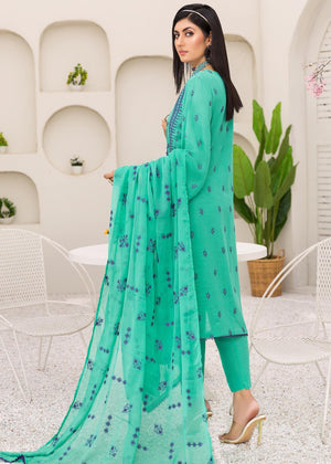 Mehr-O-Maah M-20 : Unstitched Embroidered Slub Karandi 3PC - Kleren