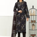 Sarang S-30 : Embroidered Slub Karandi 3PC - Kleren