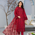 Dastak DK-14 : Stitched Embroidered Lawn 3pc - Kleren
