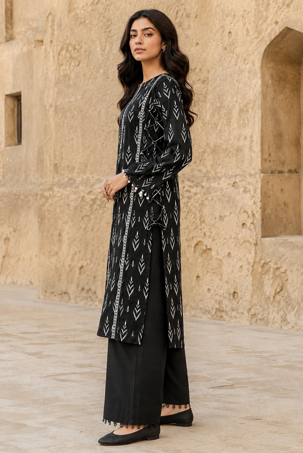 Aroma A-58 : Printed Lawn 2 Piece