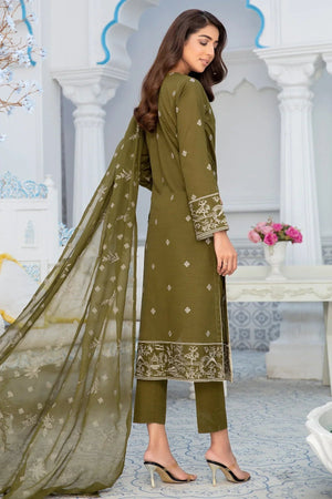 Dastak DK-40 : Embroidered Lawn 3pc - Kleren
