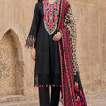 Flora F-34 stitched embroidered viscose 3 piece suit