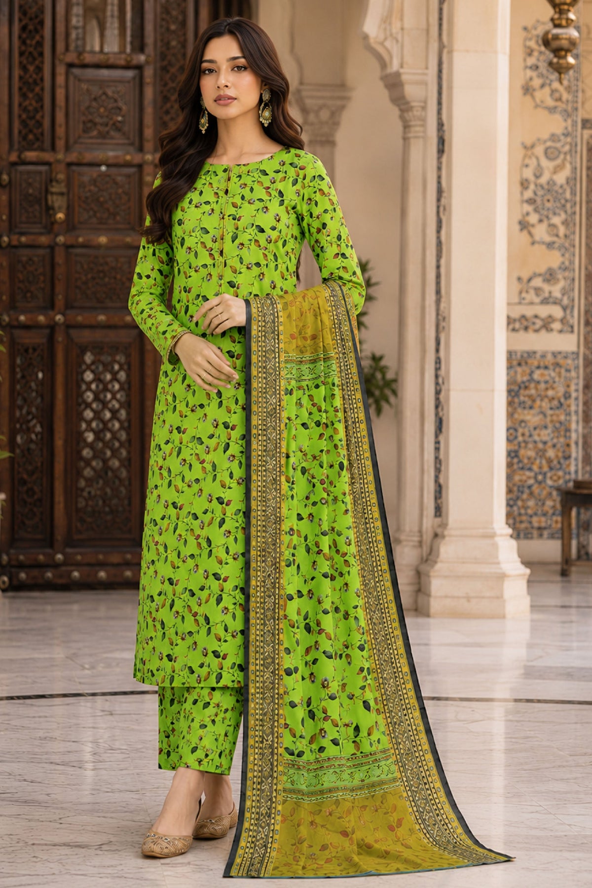 Farda F-22 : Digital Printed Doria Lawn 3 Piece