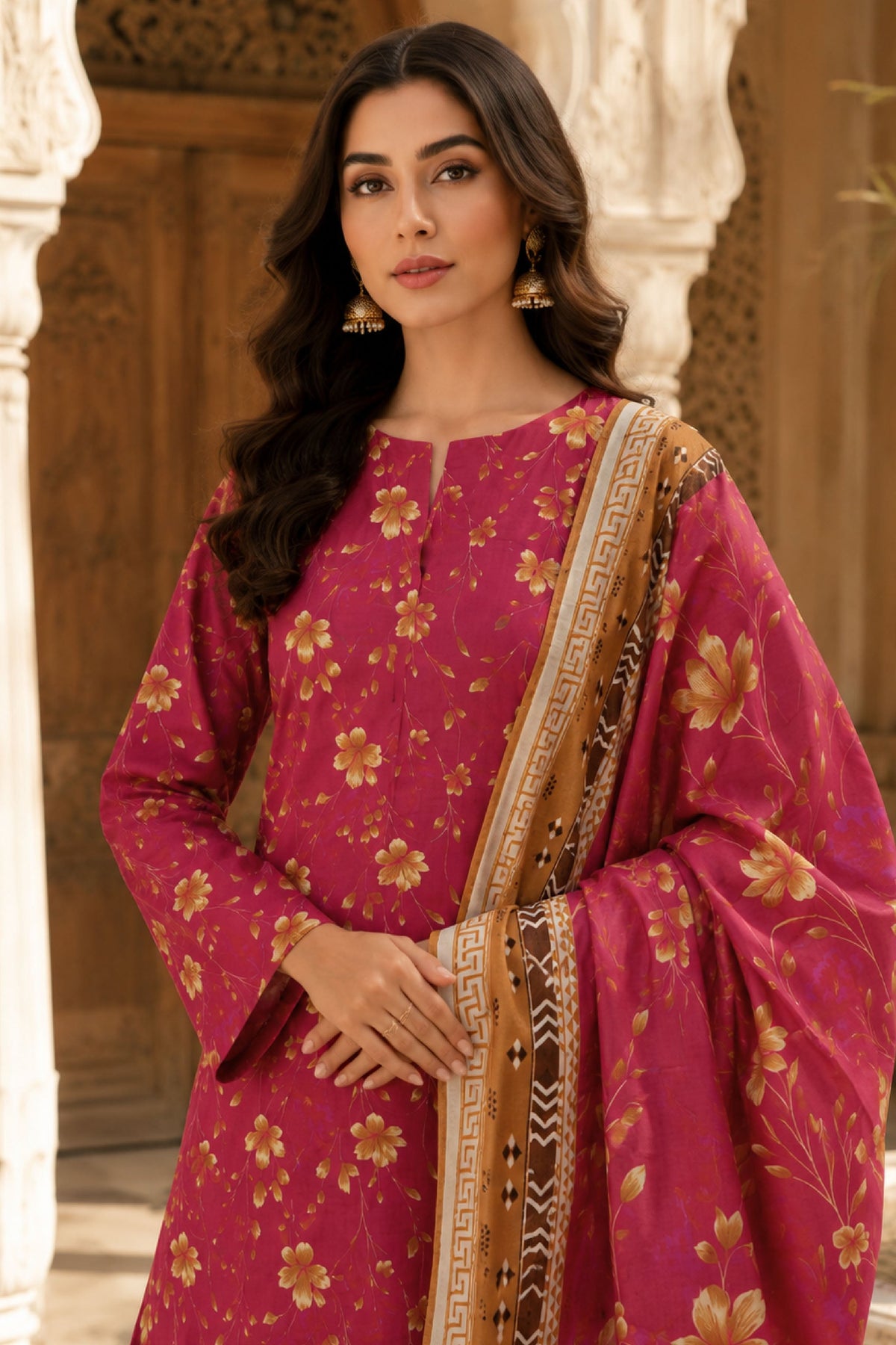 Farda F-27 : Digital Printed Doria Lawn 3 Piece
