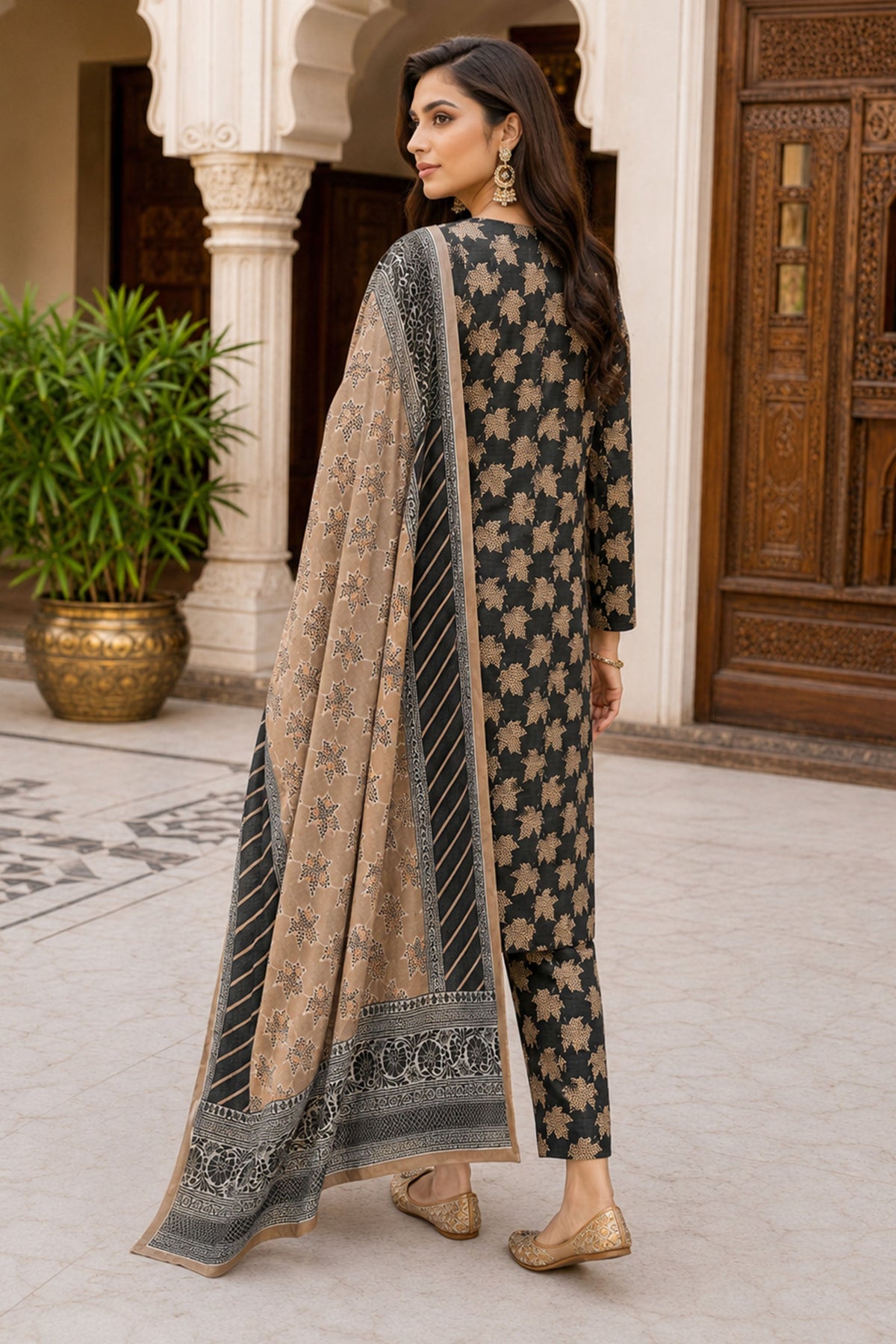 Farda F-35 : Digital Printed Doria Lawn 3 Piece
