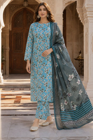 Farda F-40 : Digital Printed Doria Lawn 3 Piece