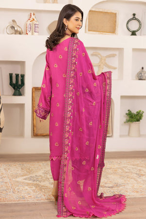 Flora F-29 : Embroidered Viscose 3PC - Kleren