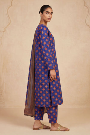Ibtida I-25 : Printed Lawn 3PC - Kleren