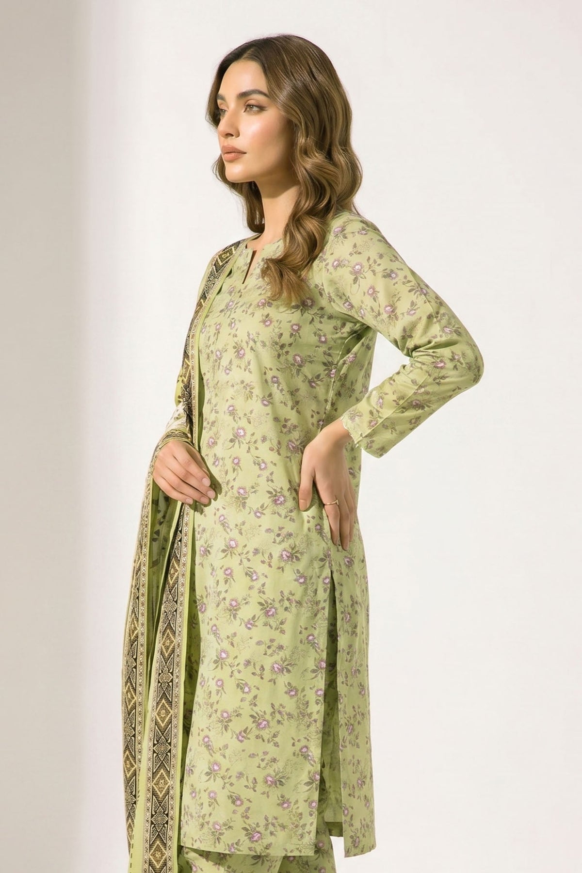 Ibtida I-26 : Printed Lawn 3PC - Kleren