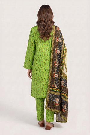 Ibtida I-28 : Printed Lawn 3PC - Kleren