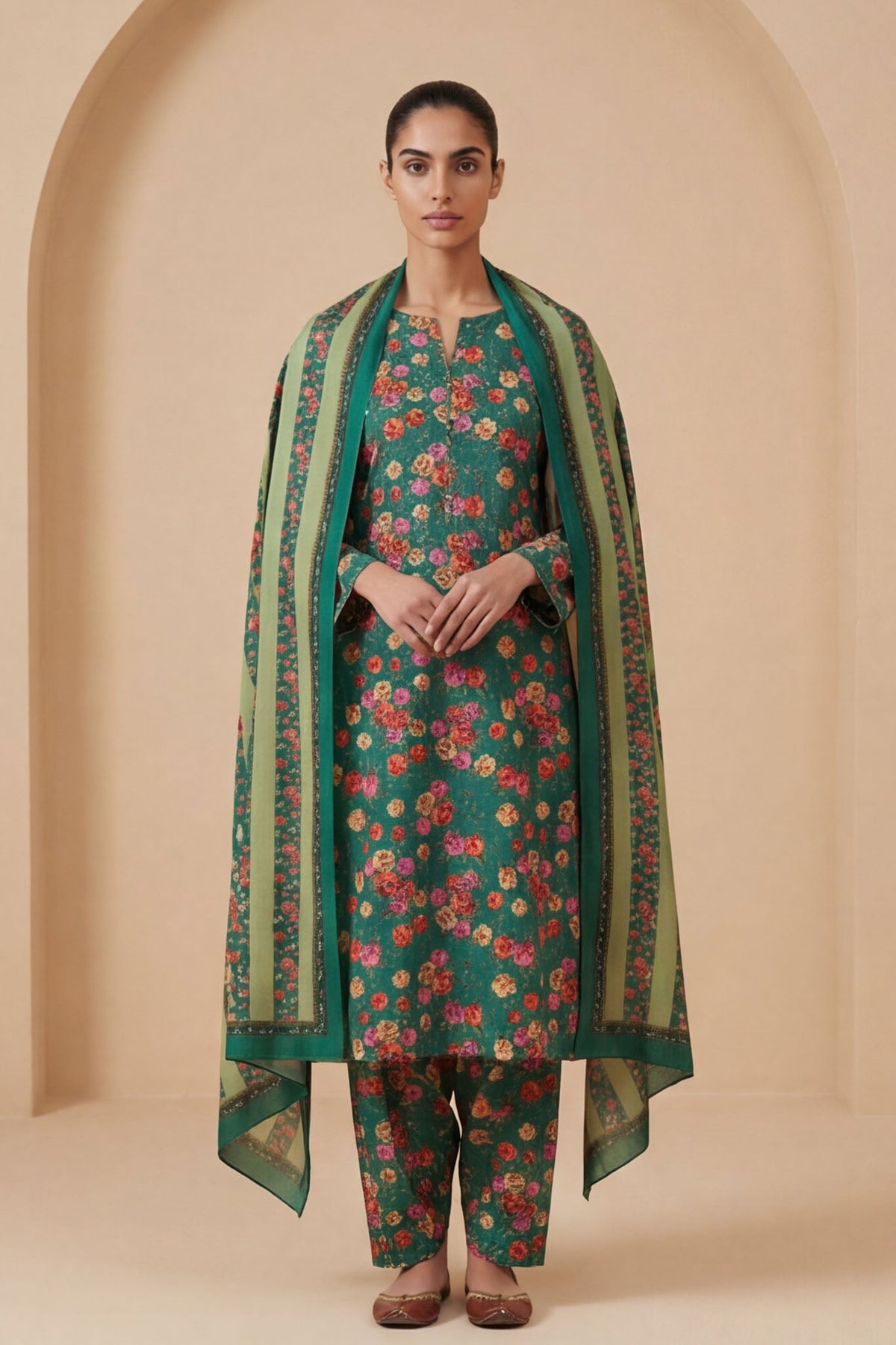 Ibtida I-30 : Printed Lawn 3PC - Kleren
