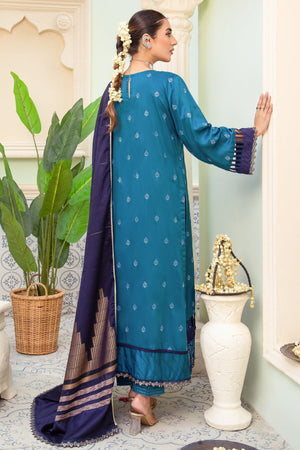 Imroz I-14 : Embroidered Viscose 3PC - Kleren