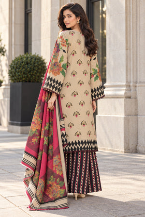 Mehr-O-Maah M-24 digital printed khaddar 3 piece suit