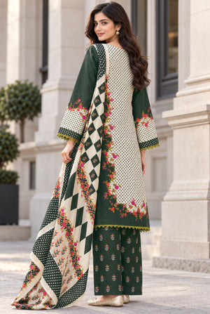 Mehr-O-Maah M-25 digital printed khaddar 3 piece suit
