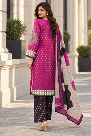 Mehr-O-Maah M-29 digital printed khaddar 3 piece suit
