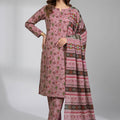 Noura N-27: Printed Lawn 3PC - Kleren