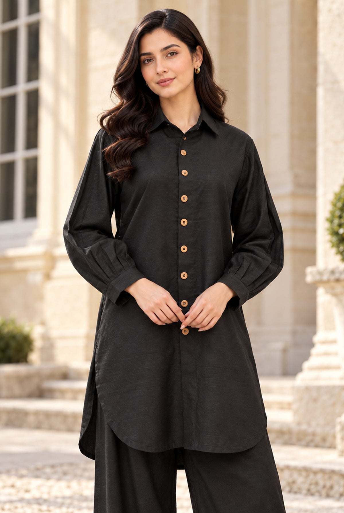 NOVA NV-01 stitched dyed khaddar 2 piece suit