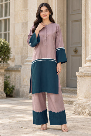 NOVA NV-03 stitched dyed khaddar 2 piece suit