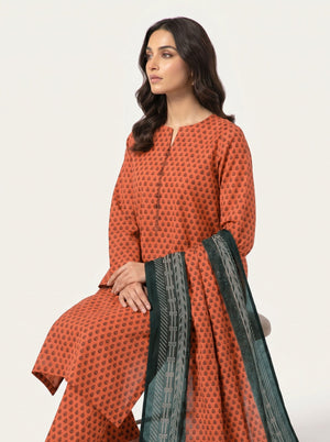 UNS U-37 : Printed Lawn 3 Piece