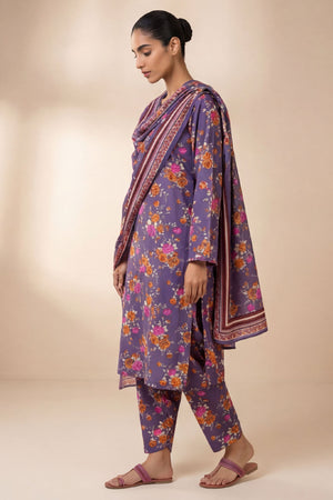 Vasl D-45 : Printed Lawn 3PC - Kleren